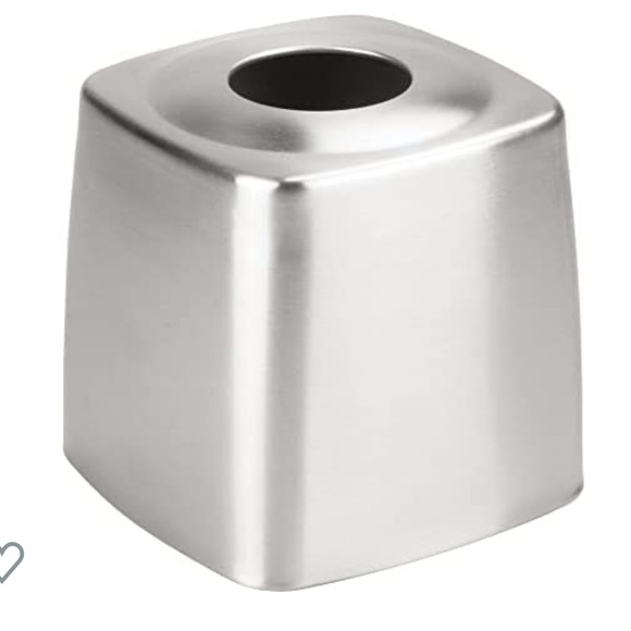 InterDesign Other - InterDesign Metal Square Facial Tissue Box Cover Holder Stainless Steel